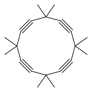 1,3,7,9-Cyclododecatetrayne,5,5,6,6,11,11,12,12-octamethyl- structure