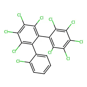 1,2,3,4,5-pentachloro-6-[2,3,4,5-tetrachloro-6-(2-chlorophenyl)phenyl]benzene structure