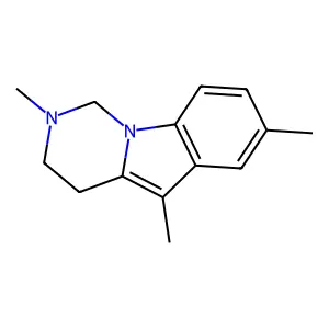 PYRIMIDO(3,4-a)INDOLE, 1,2,3,4-TETRAHYDRO-2,5,7-TRIMETHYL- structure