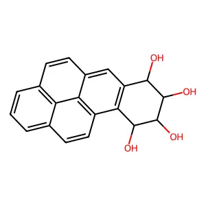 (7S,8R,9R,10S)-7,8,9,10-tetrahydrobenzo[a]pyrene-7,8,9,10-tetrol structure