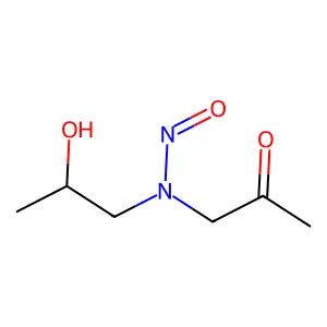 N-Nitroso(2-hydroxypropyl)(2-oxopropyl)amine structure