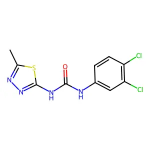 1-(3,4-dichlorophenyl)-3-(5-methyl-1,3,4-thiadiazol-2-yl)urea structure