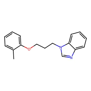 1-[3-(2-methylphenoxy)propyl]benzimidazole structure