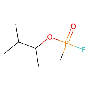 1,2-Dimethylpropyl methylphosphonofluoridate structure