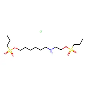 6-((2-Hydroxyethyl)amino)-1-hexanol dipropanesulfonate hydrochloride structure