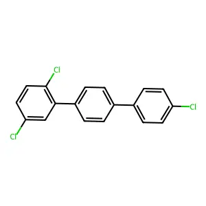 1,1':4',1''-Terphenyl, 2,4'',5-trichloro- structure