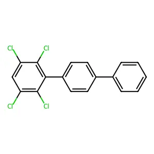 1,2,4,5-tetrachloro-3-(4-phenylphenyl)benzene structure