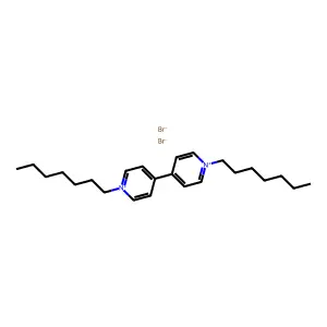 1,1'-Diheptyl-4,4'-bipyridinium dibromide structure