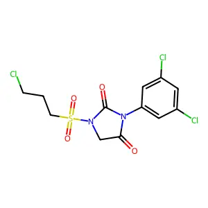 1-(3-chloropropylsulfonyl)-3-(3,5-dichlorophenyl)imidazolidine-2,4-dione structure