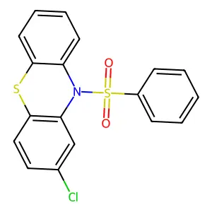 10H-Phenothiazine, 2-chloro-10-(phenylsulfonyl)- structure