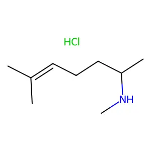 Isometheptene hydrochloride structure