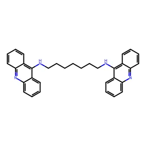 N,N'-di(acridin-9-yl)heptane-1,7-diamine structure