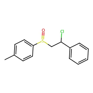 1-(2-chloro-2-phenylethyl)sulfinyl-4-methylbenzene structure
