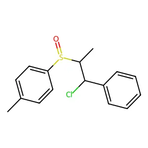 1-(1-chloro-1-phenylpropan-2-yl)sulfinyl-4-methylbenzene structure