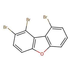 1,2,9-tribromo-dibenzofuran structure