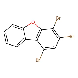 1,3,4-tribromo-dibenzofuran structure