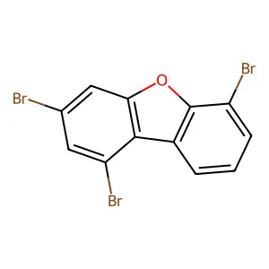 1,3,6-tribromo-dibenzofuran structure