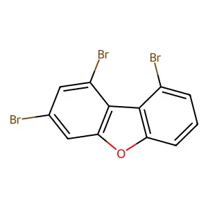 1,3,9-tribromo-dibenzofuran structure