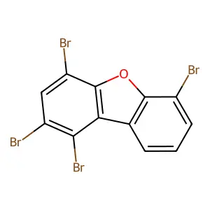 1,2,4,6-tetrabromo-dibenzofuran structure