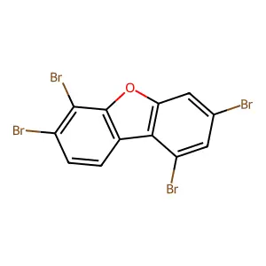 1,3,6,7-tetrabromo-dibenzofuran structure