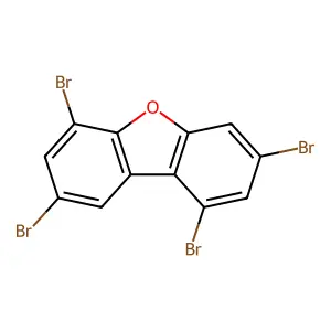 1,3,6,8-tetrabromo-dibenzofuran structure