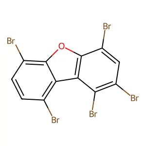 1,2,4,6,9-pentabromo-dibenzofuran structure
