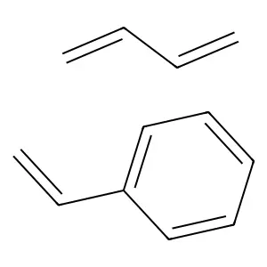 Butadiene-styrene rubber structure
