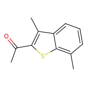 1-(3,7-dimethyl-1-benzothiophen-2-yl)ethanone structure