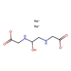 Disodium N,N'-(2-hydroxyethylidene)bisglycine structure