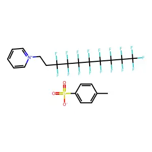 1-(3,3,4,4,5,5,6,6,7,7,8,8,9,9,10,10,10-heptadecafluorodecyl)pyridin-1-ium;4-methylbenzenesulfonate structure