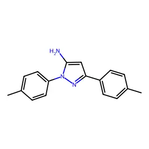 1,3-bis(4-methylphenyl)-1H-pyrazol-5-amine structure