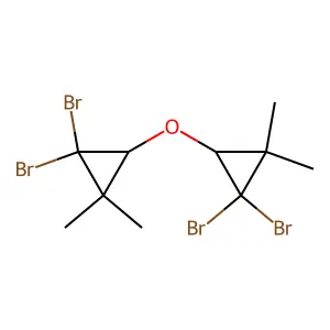 1,1'-oxybis(2,2-dibromo-3,3-dimethylcyclopropane) structure