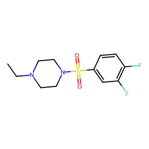 1-(3,4-difluorobenzenesulfonyl)-4-ethylpiperazine structure