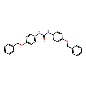 1,3-bis(4-phenylmethoxyphenyl)urea structure