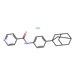 N-[4-(1-adamantyl)phenyl]pyridine-4-carboxamidehydrochloride structure