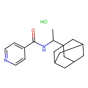 N-(1-(1-Adamantyl)ethyl)isonicotinamide hydrochloride structure