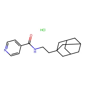 N-(2-(1-Adamantyl)ethyl)isonicotinamide hydrochloride structure