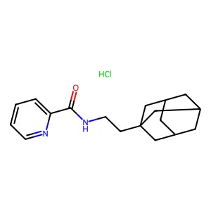 Picolinamide, N-(2-(1-adamantyl)ethyl)-, hydrochloride structure