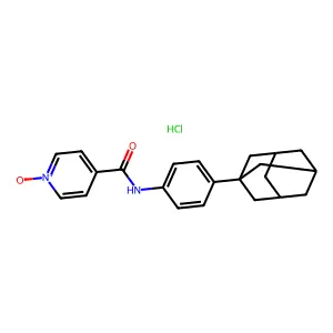 N-[4-(1-adamantyl)phenyl]-1-oxidopyridin-1-ium-4-carboxamidehydrochloride structure