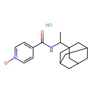 N-(1-(1-Adamantyl)ethyl)isonicotinamide 1-oxide hydrochloride structure