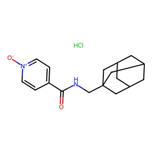 N-(1-Adamantylmethyl)isonicotinamide 1-oxide hydrochloride structure