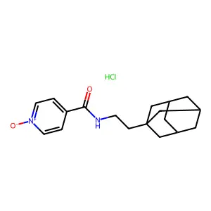 N-(2-(1-Adamantyl)ethyl)isonicotinamide 1-oxide hydrochloride structure