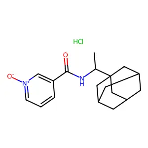 N-(1-(1-Adamantyl)ethyl)nicotinamide 1-oxide hydrochloride structure
