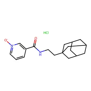 N-(2-(1-Adamantyl)ethyl)nicotinamide 1-oxide hydrochloride structure