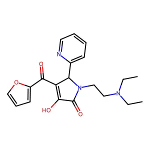 1-(2-(diethylamino)ethyl)-4-(furan-2-carbonyl)-3-hydroxy-5-(pyridin-2-yl)-1H-pyrrol-2(5H)-one structure