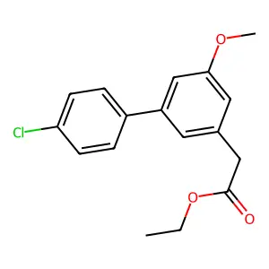 ethyl 2-[3-(4-chlorophenyl)-5-methoxyphenyl]acetate structure