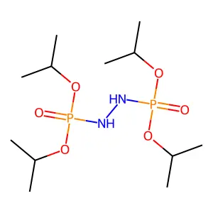 1,2-bis[di(propan-2-yloxy)phosphoryl]hydrazine structure