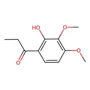 1-(2-hydroxy-3,4-dimethoxyphenyl)propan-1-one structure