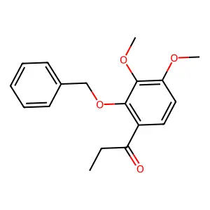 1-(3,4-dimethoxy-2-phenylmethoxyphenyl)propan-1-one structure