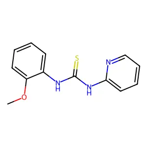 1-(2-methoxyphenyl)-3-pyridin-2-ylthiourea structure